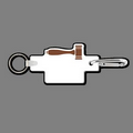 4mm Clip & Key Ring W/ Colorized Gavel Key Tag